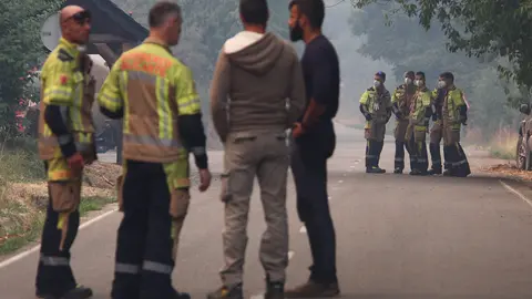 Incendio en Colinas del Campo de Martín Moro Toledano perteneciente al municipio de Igüeña (León)