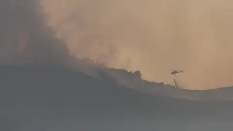 Incendio en Colinas del Campo de Martín Moro Toledano perteneciente al municipio de Igüeña (León)