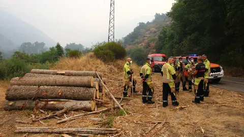 Incendio en Colinas del Campo de Martín Moro Toledano perteneciente al municipio de Igüeña (León)
