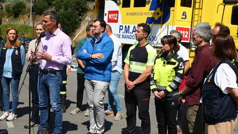 El presidente del Gobierno visita Asturias y respalda un pacto de estado mientras una ola de fuegos afecta a León y otras provincias. Pool Heraldo de León
