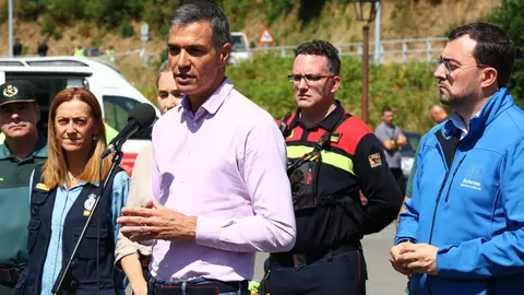 El presidente del Gobierno visita Asturias y respalda un pacto de estado mientras una ola de fuegos afecta a León y otras provincias. Pool Heraldo de León
