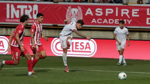 La Cultural pierde por la mínima en casa ante el Almería. Foto: Peio García