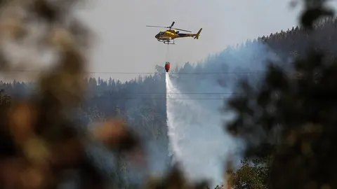 Incendio en Garaño. Foto: Peio García.
