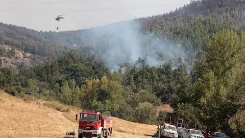 Incendio en Garaño. Foto: Peio García.