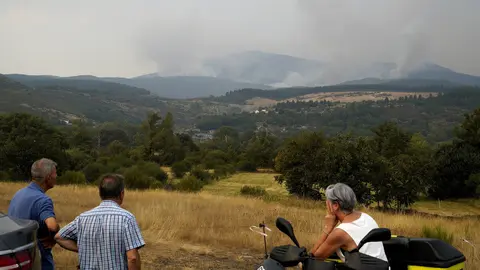 Incendio en Anllares del Sil (León). Foto: César Hornija.