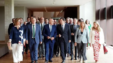 El presidente de la Junta, Alfonso Fernández Mañueco, durante el Pleno extraordinario de las Cortes. Foto: Rubén Cacho
