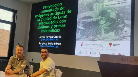 La sala Región del Instituto Leonés de Cultura (ILC) de la Diputación de León ha acogido este miércoles una proyección comentada de imágenes antiguas de la ciudad de León relacionadas con los molinos y las presas hidráulicas.