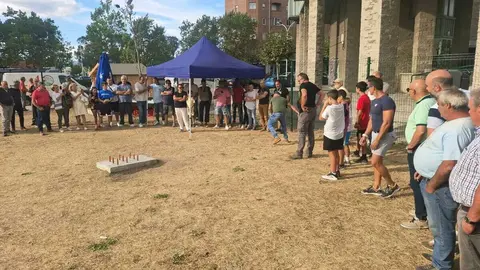 Un instante del II Campeonato de Bolo Berciano Ciudad de Ponferrada.