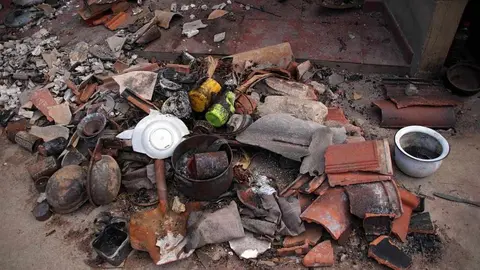 En medio de la desesperación crece la esperanza. Entre el caos, brotes verdes. Las imágenes recogidas por el fotógrafo Peio García en la localidad de Castrocalbón evidencian el duro proceso de reconstrucción tras el atroz fuego de este verano.