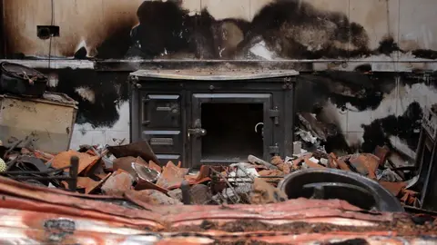 En medio de la desesperación crece la esperanza. Entre el caos, brotes verdes. Las imágenes recogidas por el fotógrafo Peio García en la localidad de Castrocalbón evidencian el duro proceso de reconstrucción tras el atroz fuego de este verano.