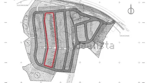 Plano de la urbanización que sale a la venta.