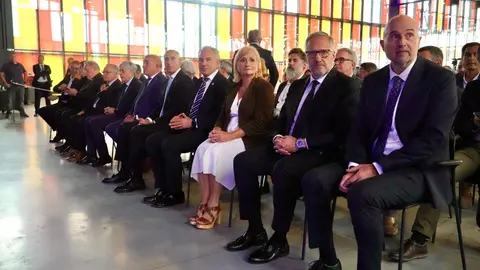 La consejera de Industria, Comercio y Empleo, Leticia García, clausura la Gala del 25 aniversario de Soltra, a la que también asisten el presidente de las Cortes de Castilla y León, Carlos Pollán, el delegado del gobierno, Nicanor Sen, y el alcalde de León, José Antonio Diez. Fotos: Campillo)