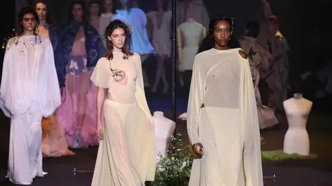 Desfile de la diseñadora Leonesa, María Lafuente en la Mercedes - Benz Fashion Week.
