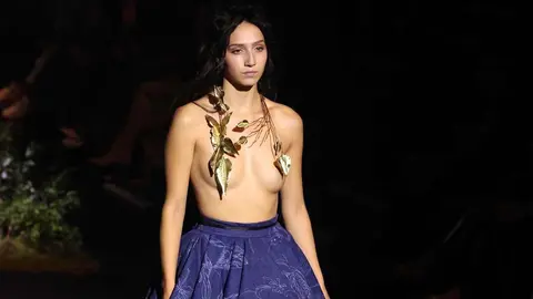 Desfile de la diseñadora Leonesa, María Lafuente en la Mercedes - Benz Fashion Week.