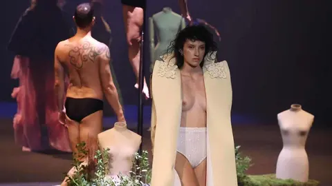 Desfile de la diseñadora Leonesa, María Lafuente en la Mercedes - Benz Fashion Week.