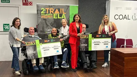 La II Carrera Solidaria “Antimio con la ELA” recauda 11.000 euros y celebra la entrega de cheques y premios solidarios en León