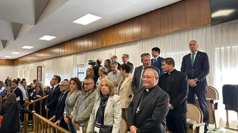 La rectora de la Universidad de León, Nuria González, preside el acto de apertura del curso académico 2025-2026 de la institución académica, al que asisten, entre otros, la consejera de Educación, Rocío Lucas, el presidente de las Cortes de Castilla y León, Carlos Pollán, o el alcalde de León, José Antonio Diez. Foto: Peio García | Universidad de León | AytoLeón