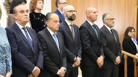 La rectora de la Universidad de León, Nuria González, preside el acto de apertura del curso académico 2025-2026 de la institución académica, al que asisten, entre otros, la consejera de Educación, Rocío Lucas, el presidente de las Cortes de Castilla y León, Carlos Pollán, o el alcalde de León, José Antonio Diez. Foto: Peio García | Universidad de León | AytoLeón