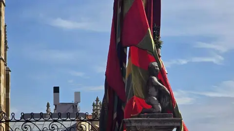 El Desfile de Pendones Concejiles de León reúne a 357 varas en representación de más de 230 pueblos. Foto: Carlos Calvo