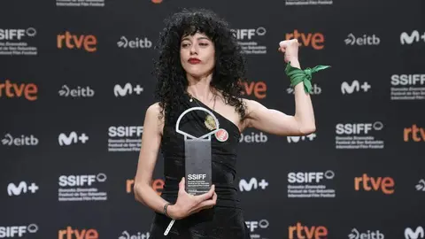 Camila Plaate, Concha de Plata a la mejor interpretación de reparto ('BELÉN'). Foto: SSIFF/Ulises Proust