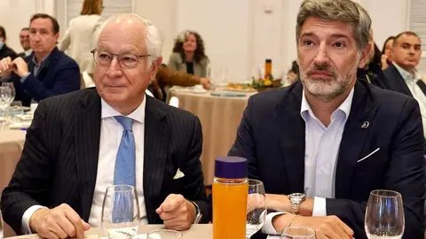 El presidente del Círculo de Empresarios, Juan María Nin, participa en un Encuentro Empresarial organizado por el Círculo Empresarial Leonés. Foto: Campillo.