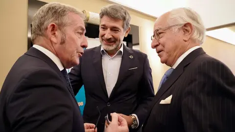 El presidente del Círculo de Empresarios, Juan María Nin, participa en un Encuentro Empresarial organizado por el Círculo Empresarial Leonés. Foto: Campillo.