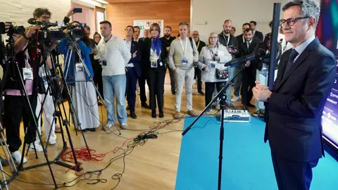 El ministro de Presidencia, Justicia y Relaciones con las Cortes, Félix Bolaños, participa en la Tercera jornada del DATA fórum Justicia 2025: El año de la Justicia. Fotos: Campillo