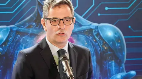 El ministro de Presidencia, Justicia y Relaciones con las Cortes, Félix Bolaños, participa en la Tercera jornada del DATA fórum Justicia 2025: El año de la Justicia. Fotos: Campillo