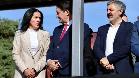 El general de división, representante institucional del Ejercito de Tierra en Castilla y León y jefe de la División San Marcial, Mariano Arrazola Martínez, preside el acto de celebración de la festividad de Nuestra Señora del Rosario, patrona de la Unidad Militar de Emergencias. Foto: Campillo.
