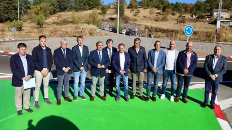 El consejero de Movilidad y Transformación Digital presenta las obras de mejora de la carretera CL-626. Foto: Campillo