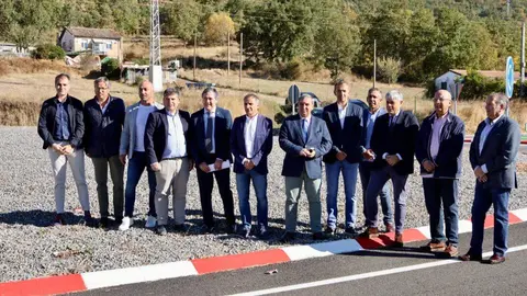 El consejero de Movilidad y Transformación Digital presenta las obras de mejora de la carretera CL-626. Foto: Campillo