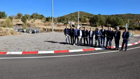 El consejero de Movilidad y Transformación Digital presenta las obras de mejora de la carretera CL-626. Foto: Campillo