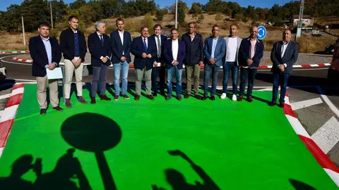El consejero de Movilidad y Transformación Digital presenta las obras de mejora de la carretera CL-626. Foto: Campillo