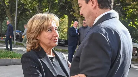 El Palacio de Justicia de Burgos acoge el acto solemne de apertura del año judicial 2025-2026 en Castilla y León, presidido por la presidenta del Tribunal Superior de Justicia de Castilla y León (TSJCyL), Ana del Ser, en el que también participa el fiscal superior de la Comunidad, Santiago Mena. Además, acuden entre otros, el presidente de la Junta, Alfonso Fernández Mañueco; el presidente de las Cortes, Carlos Pollán; o el delegado del Gobierno, Nicanor Sen. Fotos: Ricardo Ordóñez