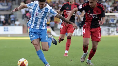 La Ponferradina se llevó la victoria de Talavera por la mínima con gol de Xemi. Foto: Talavera