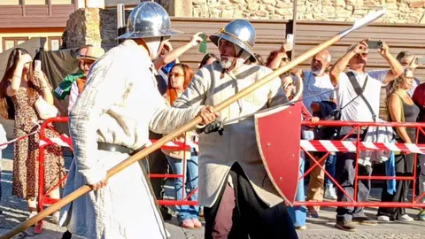 Ponferrada revivió este sábado las Revueltas Irmandiñas con una espectacular recreación histórica. Foto: Ayto. Ponferrada