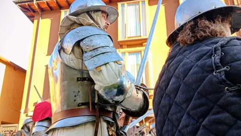 Ponferrada revivió este sábado las Revueltas Irmandiñas con una espectacular recreación histórica. Foto: Ayto. Ponferrada