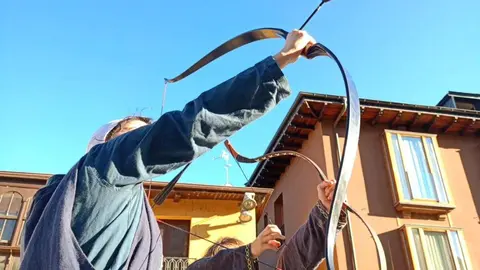 Ponferrada revivió este sábado las Revueltas Irmandiñas con una espectacular recreación histórica. Foto: Ayto. Ponferrada