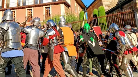 Ponferrada revivió este sábado las Revueltas Irmandiñas con una espectacular recreación histórica. Foto: Ayto. Ponferrada