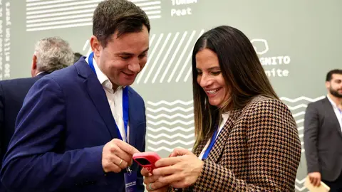 La vicepresidenta tercera del Gobierno y ministra para la Transición Ecológica y el Reto Demográfico, Sara Aagesen Muñoz, abre la Convención por un Pacto de Estado frente a la Emergencia Climática que se celebra en Ponferrada, acompañada por la ministra de Ciencia, Innovación y Universidades, Diana Morant; el ministro de Agricultura, Pesca y Alimentación, Luis Planas; el ministro del Interior, Fernando Grande Marlaska y el delegado del Gobierno, Nicanor Sen, entre otras autoridades. Reportaje gráfico: Campillo