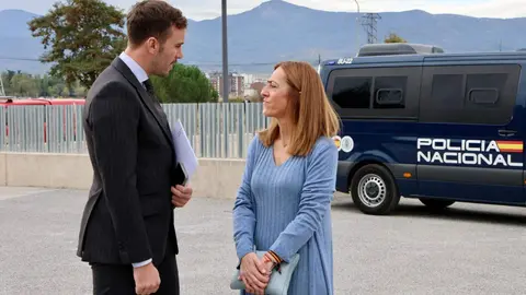 La vicepresidenta tercera del Gobierno y ministra para la Transición Ecológica y el Reto Demográfico, Sara Aagesen Muñoz, abre la Convención por un Pacto de Estado frente a la Emergencia Climática que se celebra en Ponferrada, acompañada por la ministra de Ciencia, Innovación y Universidades, Diana Morant; el ministro de Agricultura, Pesca y Alimentación, Luis Planas; el ministro del Interior, Fernando Grande Marlaska y el delegado del Gobierno, Nicanor Sen, entre otras autoridades. Reportaje gráfico: Campillo