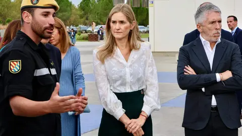 La vicepresidenta tercera del Gobierno y ministra para la Transición Ecológica y el Reto Demográfico, Sara Aagesen Muñoz, abre la Convención por un Pacto de Estado frente a la Emergencia Climática que se celebra en Ponferrada, acompañada por la ministra de Ciencia, Innovación y Universidades, Diana Morant; el ministro de Agricultura, Pesca y Alimentación, Luis Planas; el ministro del Interior, Fernando Grande Marlaska y el delegado del Gobierno, Nicanor Sen, entre otras autoridades. Reportaje gráfico: Campillo