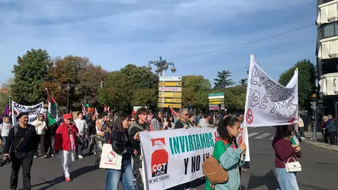 Manifestación en León en 15-O contra la 