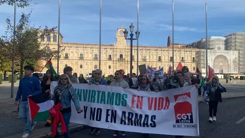 Manifestación en León en 15-O contra la 