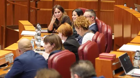 Primera sesión del pleno de las Cortes de Castilla y León, que comienza con las preguntas de control al Ejecutivo. Fotos: Leticia Pérez