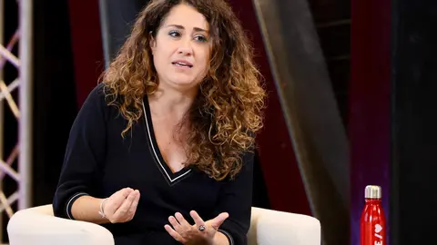 Mesa Transformación social y administración pública: los fondos europeos como motor de modernización’ con la presencia de la ministra de Inclusión, Seguridad Social y Migraciones, Elena Saiz Delgado, moderada por la portavoz en las Cortes de Castilla y León, Patricia Gómez. Foto: Campillo