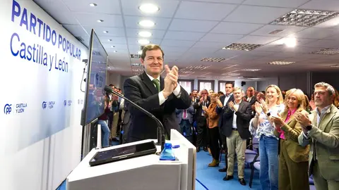 El presidente del Partido Popular de Castilla y León, Alfonso Fernández Mañueco, clausura la Junta Directiva Autonómica. Fotos: Miriam Chacón
