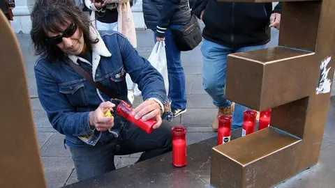 Familiares de los mineros muertos en la Hullera Vasco Leonesa protagonizan un recorrido por la capital leonesa en el decimosegundo aniversario de la tragedia. Foto: Peio García