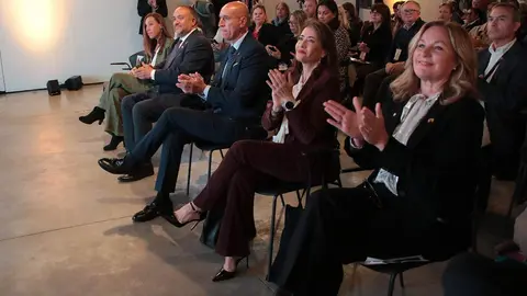 El alcalde de León, José Antonio Diez, y el presidente de la Diputación, participan en el acto de bienvenida de la convención de turismo internacional de la Asociación Canadiense de Agentes y Asesores de Viajes. Foto: Peio García