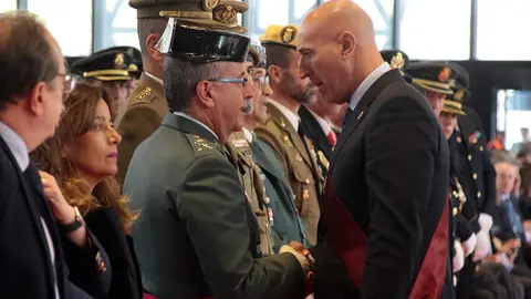 La Policía Local del Ayuntamiento de León ha celebrado este miércoles la festividad de su patrón, San Marcelo, con un acto solemne en el Palacio de Exposiciones presidido por el alcalde de la ciudad, José Antonio Diez. Fotos: Peio García